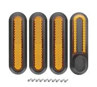 Vuzmode Funda Decorativa Pro Wheel for Patinete eléctrico Xiaomi M365 1S Pro2, Cubierta Reflectante modificada con Tornillos Cubierta Lateral para Rueda de Patinete eléctrico(Yellow Kit)