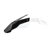 Vuzmode Guardabarros delantero for motocicleta, guardabarros for carretera, Dirt Pit Bike, Motocross KLX YZF DRZ CR CRF DT RMX Guardabarros para motocicleta(White Black)