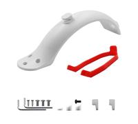 Vuzmode Guardabarros negros Alas de scooter trasero Protección soporte Piezas plástico Tornillos Tapón goma, for Xiaomi, Mijia M365 Pro Barrera trasera contra salpicaduras para scooter(WHITE)