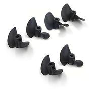 Vuzmode Hélice de nailon de dos cuchillas, accesorios de plástico, piezas de repuesto de control remoto for barco a control remoto, modelo DIY, 3,17/4/4, 76mm de diámetro de paleta del eje, 27mm-47mm,