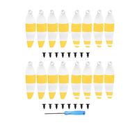 Vuzmode Hélice de Repuesto 4726, Accesorios Peso Ligero, for Ventiladores ala, Piezas , Kits Tornillos, for Mini Drone dji Mavic, 16 Uds Hélice de Dos Palas de 9 Pulgadas para Drones(White Yellow)