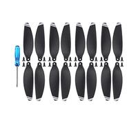 Vuzmode Hélice de Repuesto 4726, Accesorios Peso Ligero, for Ventiladores ala, Piezas , Kits Tornillos, for Mini Drone dji Mavic, 16 Uds Hélice de Dos Palas de 9 Pulgadas para Drones(Black Silver)