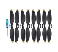 Vuzmode Hélice de Repuesto 4726, Accesorios Peso Ligero, for Ventiladores ala, Piezas , Kits Tornillos, for Mini Drone dji Mavic, 16 Uds Hélice de Dos Palas de 9 Pulgadas para Drones(Black Gold)