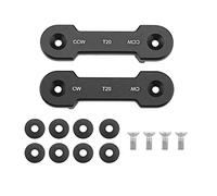 Vuzmode Hélice Plegable de Paleta Nailon Fibra Carbono 3390 CW/CCW con Abrazadera Accesorios, Dron Planta agrícola, for dji T20 Hélice de Dos Palas de 9 Pulgadas para Drones(Props Clip)