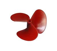 Vuzmode Hélice Positiva de inmersión Total de Paleta de 3 Palas for Cebo de remolcador RC, Barco de Goma Grande, diámetro de Remo de Fibra de Vidrio de Nailon. 140 mm Apertura 8 mm Hélice de Barco de