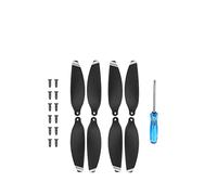 Vuzmode Hélices Hélice de Bajo Ruido Ventiladores ala Cuchillas Apoyo for Drones, for dron dji Mavic Mini 2/Mini SE Hélice de Dos Palas de 9 Pulgadas para Drones(4 Pairs Silver)