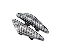 Vuzmode Indicador de señal giro intermitente lateral, for Mazda, 6 GH 5 CW Premacy RX-8 MX-5, for Fiat, 124 Spider Luz de señalización lateral para automóviles(2PCS Crystal Type)