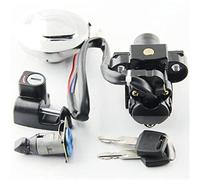 Vuzmode Interruptor de encendido motocicleta, tapa tanque combustible, juego bloqueo y llave asiento, accesorios for motocicletas CL400 1999 Interruptor de encendido de motocicleta
