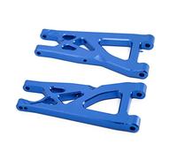Vuzmode Juego de 2 Brazos de suspensión Delantera de Metal, for Arrma 1/10, SENTON, VORTEKS, Typhon, Big Rock, Granite RC Car Upgrade Parts Enlace de suspensión para Coche RC(Blue)