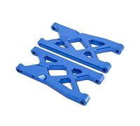 Vuzmode Juego de 2 Brazos de suspensión Trasera de Metal, for Arrma 1/10, SENTON, VORTEKS, Typhon, Big Rock, Granite RC Car Upgrade Parts Brazo de suspensión RC(Blue)