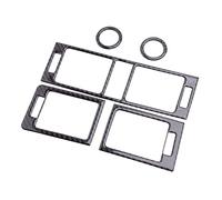 Vuzmode Juego de 5 Piezas de embellecedores de Salida de ventilación de Aire de Fibra de Carbono, for Mercedes-Benz Clase C W204 2007 2008 2009 2010 Accesorio para ventilación de Coche