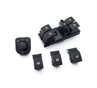 Vuzmode Juego de 5 uds. De botón interruptor ventana espejo lateral eléctrico, for Volkswagen, for VW, for Jetta Mk5, for Golf 6, for, for Passat B6 CC Interruptor del espejo lateral