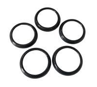 Vuzmode Juego de 5 uds. De decoración embellecedora de Anillo de Salida de ventilación de Aire Acondicionado for Clase A W176 Accesorio para ventilación de Coche(Red Black)