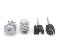 Vuzmode Juego de Cerradura Completo, Interruptor de Encendido, Cerradura de Puerta Delantera Izquierda, for Ford, Fiesta, 2009-2013 8A6AA22050KG Cerradura de Puerta de Coche