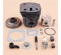 Vuzmode Juego de engranajes helicoidales bomba aceite tambor embrague pistón cilindro 44mm, for Husqvarna, piezas Motor sierra motosierra 350 340 345 Kit de embrague para cortacésped