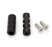 Vuzmode Juego de pedales reposapiés pequeños for motocicleta CNC, for Ducati, for 749 999 Monster 696 796 1100 S EVO Pedal de freno trasero de motocicleta(Schwarz)