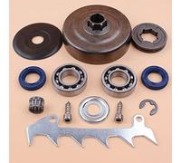 Vuzmode Juego de perros tala con sellos rodamiento llanta piñón tambor embrague, for piezas repuesto motosierra STIHL, 017 018 MS170 MS180 MS 180 170 Kit de embrague para cortacésped