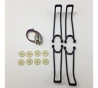 Vuzmode Juego de protectores engranajes y anillo protección del motor con brazo fijo hélice cuchillas for dron cuadricóptero RC SG-907 SG907 Brazo de montaje de cuatro motores(Purple)