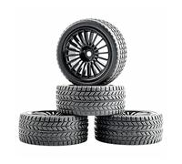 Vuzmode Juego de Ruedas Grip Tires for HSP, for HPI, 1/10 1:10 On-Road Car RC Rim04-6088 Coche de Juguete Todoterreno con Ruedas de Goma(Rim04H-6088)