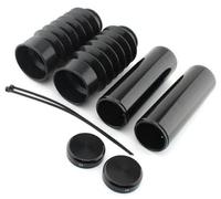 Vuzmode Kit de 2 tapas de tubo de goma de aleación de aluminio for la parte delantera de la horquilla, for Harley, Davidson Breakout Hard Candy Custom FXSB 2014 Cubierta superior de la horquilla de la