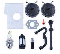 Vuzmode Kit de afinación de bujías, tapa de línea de filtro de combustible y Gas de aire, for junta de carburador de motosierra STIHL, MS170 MS180 017 018 MS 170 180 Manguera de combustible para motos