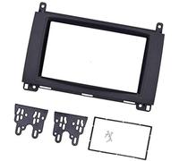 Vuzmode Kit de instalación for Tablero de Instrumentos de 2 DIN, Marco de estéreo for automóvil con Panel de navegación Negro Panel de Control de la Radio del Coche