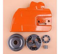 Vuzmode Kit de llanta rueda dentada 3 y 8 tambores cubierta embrague freno cadena, for motosierra Husqvarna, 359 357 Kit de embrague para cortacésped