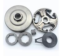Vuzmode Kit de rodamiento agujas engranaje helicoidal tambor embrague, for Husqvarna, 372XP 365 371 372 362 piezas motosierra con llantas dentadas 3 8 7T 8T Kit de embrague para cortacésped
