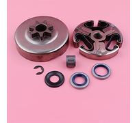 Vuzmode Kit de sello aceite con clip E arandela tambor embrague 3/8 7T, for Husqvarna, pieza repuesto motosierra 362 365 371 372 Kit de embrague para cortacésped