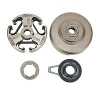 Vuzmode Kits de tambor embrague, for Husqvarna, 372 372XP 371 365 362 Motosierra Piezas cortacésped Embrague Piñón Llanta Cojinete agujas Engranaje helicoidal Mecanismo de embrague para cortacésped