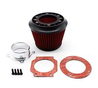 Vuzmode Kits universales Filtro de aire admisión automático Adaptador embudo doble 75 mm Accesorios útiles for el automóvil Limpiador del vehículo Filtro de aire para coche