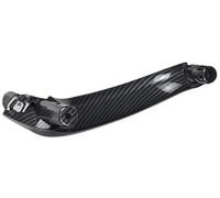 Vuzmode LHD Beige Negro Coche Izquierda Derecha Interior Manija de Puerta Panel Tirador Cubierta, for, X3 X4 F25 F26 2010-2017 51417250307 Manija de repuesto para panel de puerta(BLACK CF-Right-Rear)