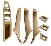 Vuzmode LHD Juego de 7 Piezas Cubierta Interior Tirador manija Panel Puerta Pasajero Coche, for, F10 F11 F18 520i 523i 525i 528i 535i 51417225851 Manija de repuesto para panel de puerta(Beige-7pcs)