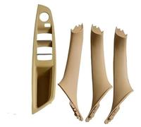 Vuzmode LHD Juego de 7 Piezas Cubierta Interior Tirador manija Panel Puerta Pasajero Coche, for, F10 F11 F18 520i 523i 525i 528i 535i 51417225851 Manija de repuesto para panel de puerta(Beige-4pcs)
