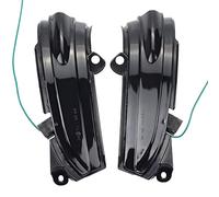 Vuzmode Luz de señal giro dinámica ala lateral, indicador espejo retrovisor, accesorios coche, for Ford, Mondeo, MK5 2014-2019 MK V 5 Luz de señalización lateral para automóviles(Blue-Yellow)