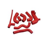 Vuzmode Manguera de silicona entrada aire, for Fiat, for Uno Turbo 1.4 MK2 1989-2005 a AirBox, conector tubo, piezas manguera Tubo de aire de repuesto para motor(BLACK Total Kit Red)