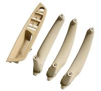 Vuzmode Manija de puerta interior coche, for, E70 E71 E72 X5 X6 2006-2014 cubierta embellecedora tirador panel 51416969402 manijas Manija de repuesto para panel de puerta(BL ACK Beige-4pcs)