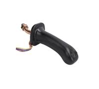 Vuzmode Manijas de Joystick for Excavadora, 3 Botones, Color Negro, Material de aleación de Aluminio y ABS, compatibles con Doosan DH DX150 215 225 300 370 9C Joystick de Excavadora