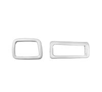 Vuzmode Marco decorativo de acero inoxidable for salida de aire acondicionado, for Toyota, Land Cruiser, Prado J120, Lexus, GX460 03-09 Accesorio para ventilación de coche(Upper cpvers 2pcs)