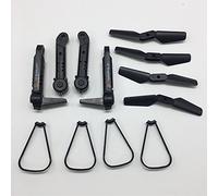 Vuzmode Motor de brazo plegable, protector hélice carcasa motor, for XT6, for LS-Quadcopter, for LSRC, repuestos for drones Brazo de montaje de cuatro motores(Schwarz)