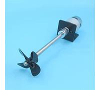 Vuzmode Motor Propeller775 de 4 aspas, Eje de transmisión de Acero Inoxidable, integración Izquierda Derecha, 10cm/13cm/15cm/20cm, hélice de 4 aspas, Barco de Cebo Hélice de Barco de Metal(10cm CCW)