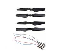 Vuzmode Motores Juego de Cuchillas hélice Motor, for JD-20 JD20 YH-19HW Quadcopter RC Pocket Drone Repuestos Hélice de Dos Palas de 9 Pulgadas para Drones