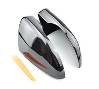 Vuzmode One Pair Carbon Fiber Car Rearview Mirror Cover Cap, for VW, for Golf, 6 2008-2012, for Touran, 2011-2014 Car Accessories Cubierta para Espejo retrovisor de Coche(Bright Black)