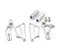 Vuzmode Pedal de estribo reposapiés trasero motocicleta aleación aluminio CNC, for Triumph, for SPEED TRIPLE 1050 2002-2010 2009 Accesorios traseros Pedal de freno trasero de motocicleta(A set Silver)