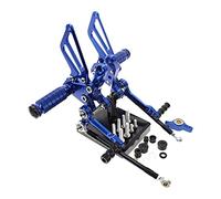 Vuzmode Pedales de reposapiés traseros aluminio ajustables for motocicleta, for Ducati, for 1098/s 1098s 2007-2008 1198 2009-2011 Pedal de freno trasero de motocicleta(Blue)