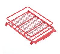 Vuzmode Portaequipajes de Techo for Coche RC 1/10 Monstre Truck, for Axial, SCX10 90046 D90 TRX-4 RC Car Crawler Portaequipajes para Coches Modelo(Rot)