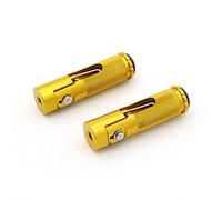 Vuzmode Reposapiés plegables for motocicleta, reposapiés, pedales traseros, juego trasero, for, for S1000RR S1000R, CNC de aluminio Pedal de freno trasero de motocicleta(Gold)