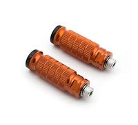 Vuzmode Reposapiés traseros for motocicleta de 8 mm, reposapiés, pedal, for, for ajuste modificada CNC aluminio Pedal de freno trasero de motocicleta(Orange)