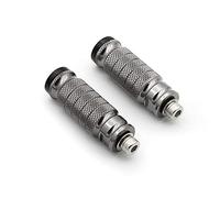 Vuzmode Reposapiés traseros for motocicleta de 8 mm, reposapiés, pedal, for, for ajuste modificada CNC aluminio Pedal de freno trasero de motocicleta(Gray)