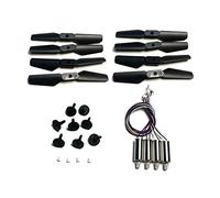 Vuzmode Repuestos de cuadricóptero Plegables, Kit Accesorios Engranajes Motores protección Cuchillas hélice Motor, for K9 Mini Drone RC Pro Hélice de Dos Palas de 9 Pulgadas para Drones(Rot)